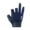 Daiwa DG-3023 Cool Gloves, 3-Piece Cut, Navy, M