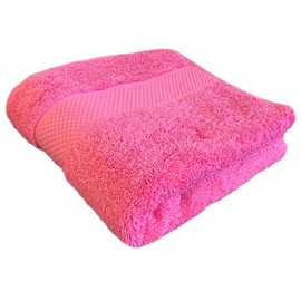 Sue Rossi Hand Towels 100% Turkish Organic Combed Cotton, Bathroom Or Kitchen Towel, 600gsm Thick, Very Soft Plush & Absorbent, 50 x 90cm, Single Or Twin Set Premium Quality (Pink, 1)