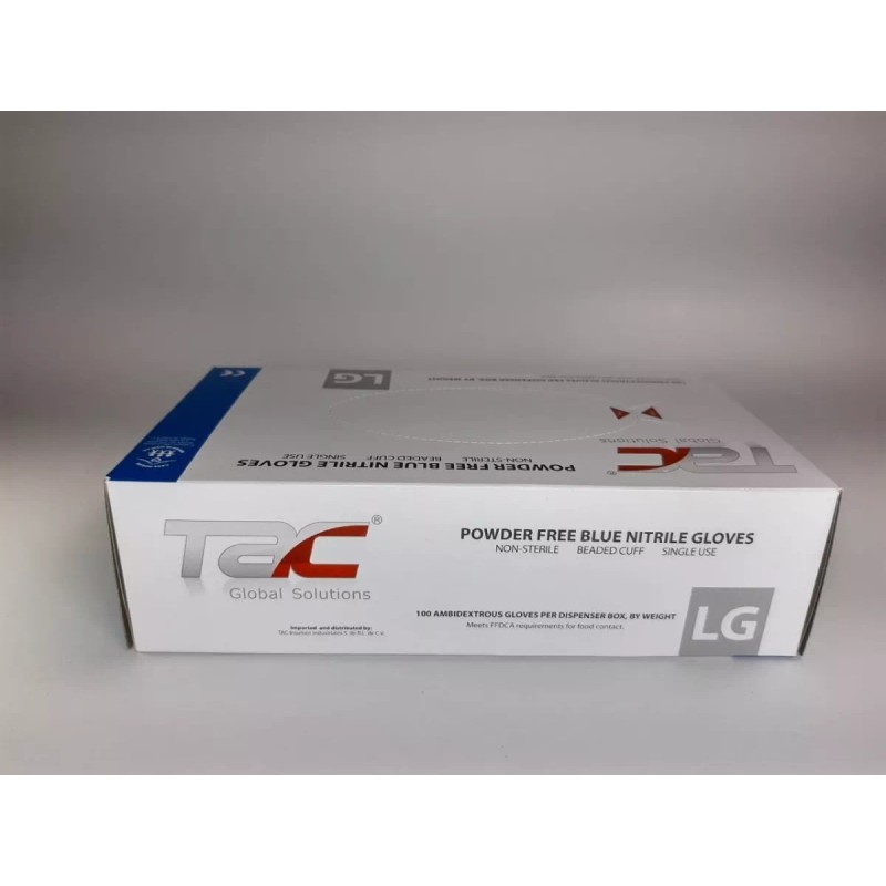 TAC Global Solutions Guante De Nitrilo Tac Grande 2 Cajas