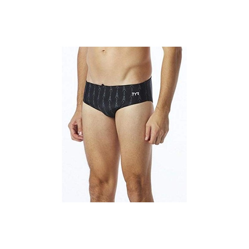 TYR Men's Fusion 2 Racer Swim Suit (Black, 30 -Inch)