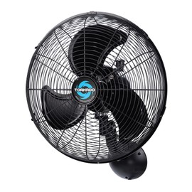 Tornado 16" Pro Series Waterproof Outdoor Oscillating Wall Mount Fan – Heavy-Duty High Velocity Metal Fan for Patio, Industrial, Commercial, Residential & Greenhouse – UL Safety Listed