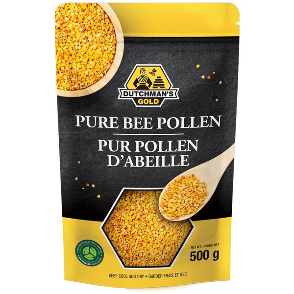 Dutchman's Gold Pure Bee Pollen, 500g Resealable Pouch