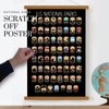 National Parks Scratch Off Poster - Gold 11x17 - Frame