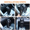 DIYUCAR Carbon Fiber Style ABS Plastic Gear Shift Head Cover