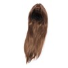 Light Brown Straight Wigs High Temperature Fiber Women Light Brown