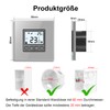 CNBINGO Digital thermostat flush-mounted with crystal glass frame for drive