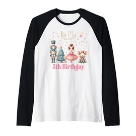 Nutcracker Birthday Girl Party Xmas Costume Raglan Baseball Tee