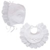kirari Shrine Visiting Baby Hat, Food, Bib, 2-Piece Set, Baby