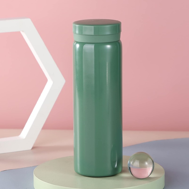 Small Flask, Cute Water Bottle, Vacuum Insulated Flask for Hot