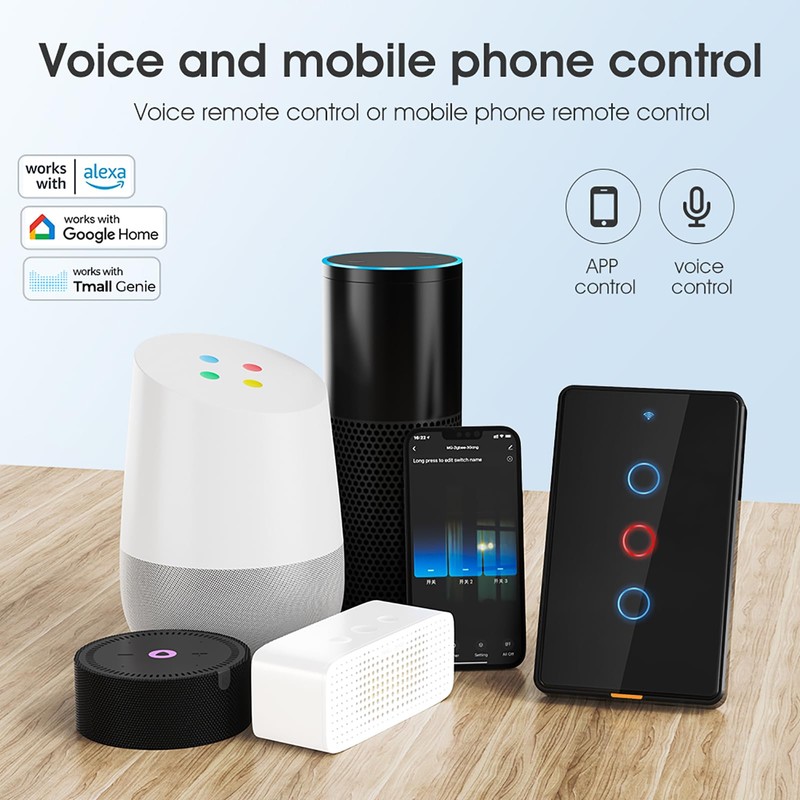 YIFAN Zigbee Smart Touch Wall Light Switch, Requires ZigBee Hub,