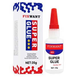 FIXWANT Uniglue Universal Super Glue, Welding High-Strength Oily Glue, Mighty Instant Glue, for Fast Repair and Curing Resin Ceramic Metal Glass,Plastics, Jade Etc. (35g) (1)