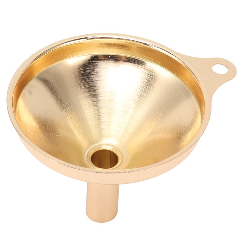 5 Pcs Funnel Set Stainless Steel Gold Plating Wide Mouth