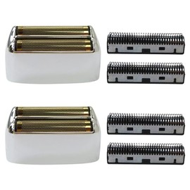 New 2 Pcs Replacement Foil and Cutters for PRO Double Foil Shaver, Replacement Foil for PRO FXFS2 Shaver, (Silver) Upgraded