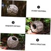 SUPVOX 3pcs Natural Grass Hanging Bird Hut Hand Woven Hummingbird