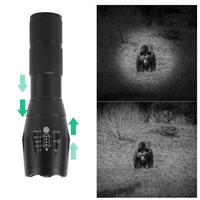 850nm IR Flashlight Infrared Torch Zoomable Night Vision Camera Supplementary