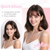 Cesomeey Hair Topper Clip in Bangs, 360° 3D Cover Hair