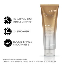 Joico K-PAK Daily Reconstructing Conditioner | For Damaged Hair | Restore Shine | Smooth & Detangle | Eliminate Static | With Keratin & Guajava Fruit Extract | 8.5 Fl Oz