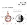 AOBOCO Tree of Life Urn Pendant Necklace for Women 925