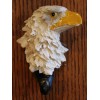 Quality Cast Sculpture Hand Painted Eagle Coat Hat Hook Animal