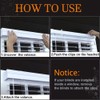 3 Inch Valance Clips, Clear Plastic Valance Clips for Horizontal