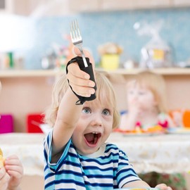 Universal Cuff Spoon Fork Holder Strap for Elderly Universal Utensil Strap for Holding Cutlery