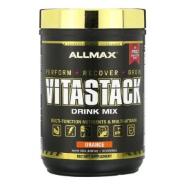 Allmax Vitastack Powder 250 Gr 30 Serv Vitaminas Y Minerales Sabor Naranja