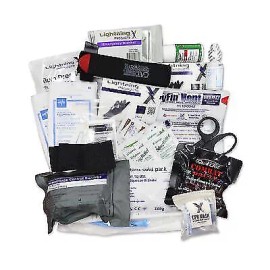 Ligntning X Products Lightning X Rip-Away Officer's Patrol Tactical Gunshot & Trauma IFAK Kit w/Headr