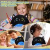 ForYoung 12'' Black Cat Plush Toy Pillow，Cute Doll Soft Stuffed
