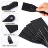 16 Pcs Plastic Putty Knife 2" Black Flexible Putty Knife