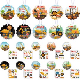 Resholder 30 Set Religious Stickers Bulk Construction Vehicle Crafts Truck Stickers Vbs Christian Gifts Make Your Own Jesus Bible Stickers for DIY Preschool Home Classroom Sunday School Party Favors