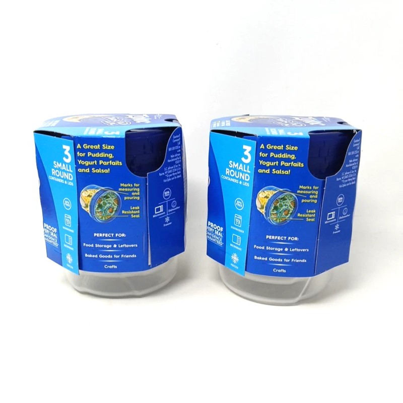 Ziploc 2 pack 3 Pack Small Round Ziploc Twist n