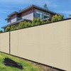 TANG Privacy Fence Screen Beige 5' x 25' for Patio
