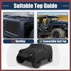 HEROFFIX Car Cover for Jeep Wrangler JK JL YJ TJ