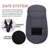 pram footmuff footmuff for Pushchair Stroller Universal (Black2)