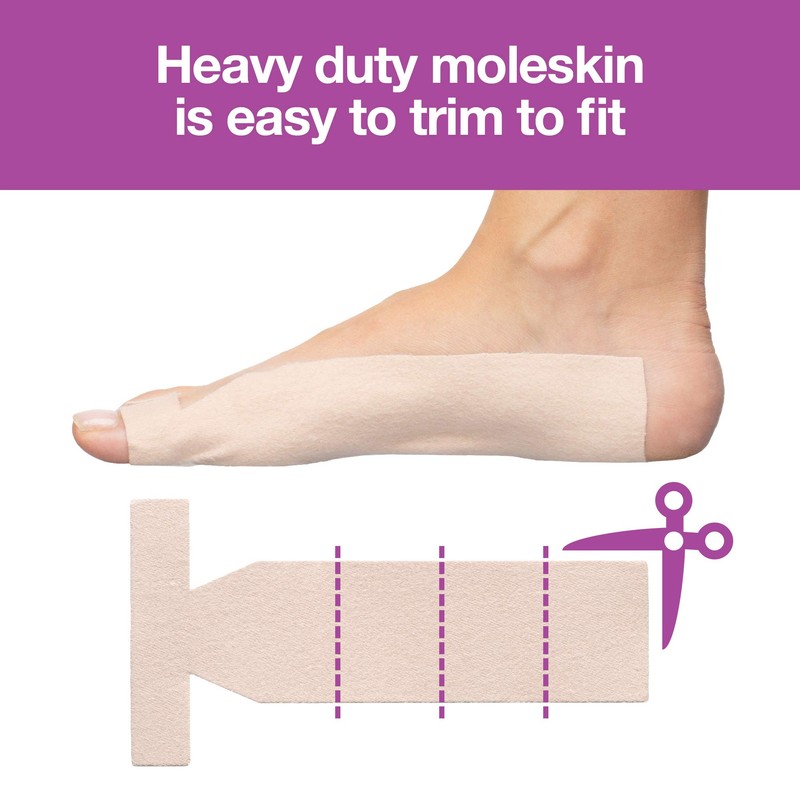 ZenToes Turf Toe T-Straps - 10 Pack Moleskin Splints for