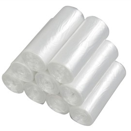 Vababa Clear 5 Gallon Garbage Bags, Trash Bags, 225 Counts