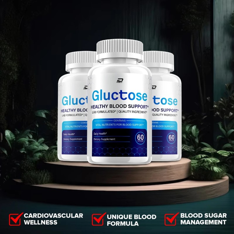 Gluctose (5 Pack) Gluctose Capsules – Gluctose Pills Advanced Supplement,