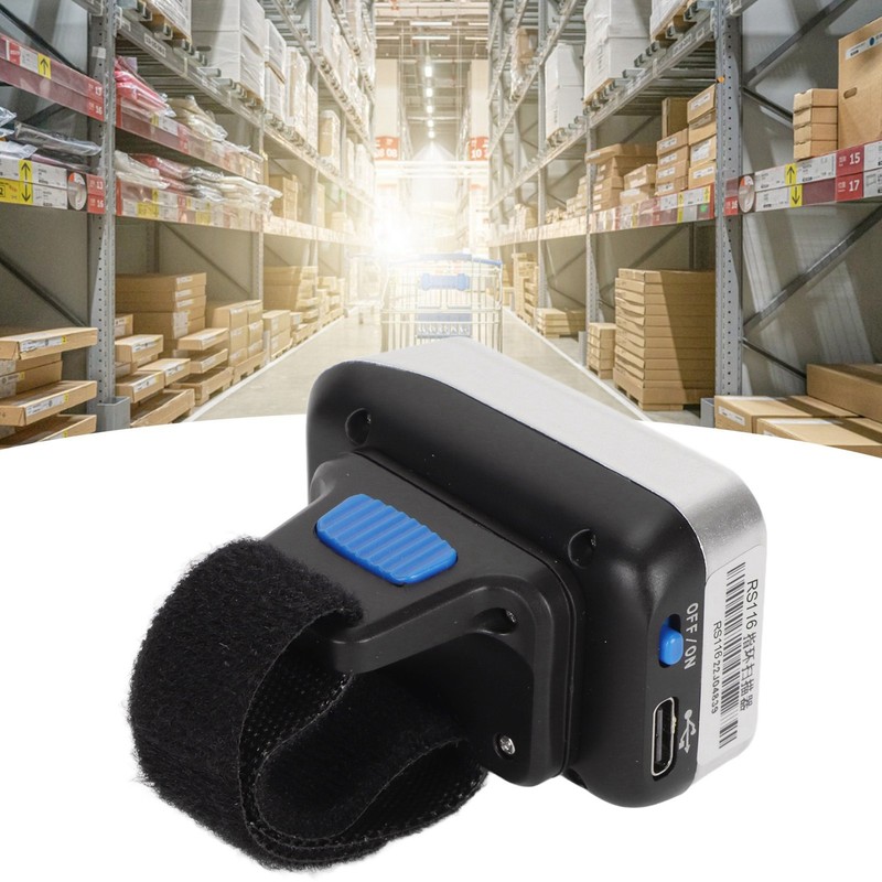 1D Bluetooth Wearable Ring Barcode Scanner 270 Degree Rotation 3