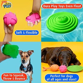 Hartz Dura Play - Juguete para perros con aroma a tocino para razas pequeas, paquete de 3                                                             