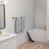 USHOWER Brushed Gold Towel Bar, 24-Inch Towel Racks for Bathroom