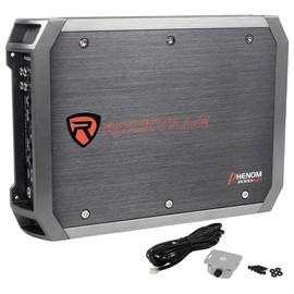 Rockville RXD-M1 2000W Mono 1-Ohm Car Amplifier, Dyno-Certified, Class-D, MOSFET, Adjustable Crossover, Remote Control, Perfect for Car Audio and Subs