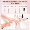 JIASHENG USB Electric Nail Drill, Portable Electric Nail File for