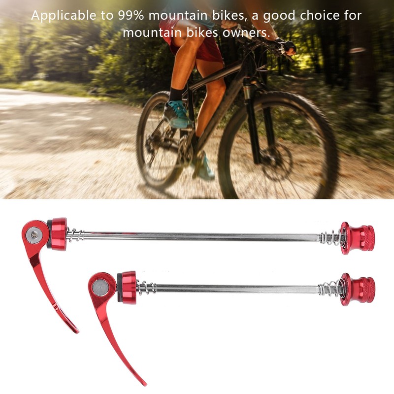 2Pcs Bicycle Wheel Hub Skewers Mountain Bike Road Bike Axle