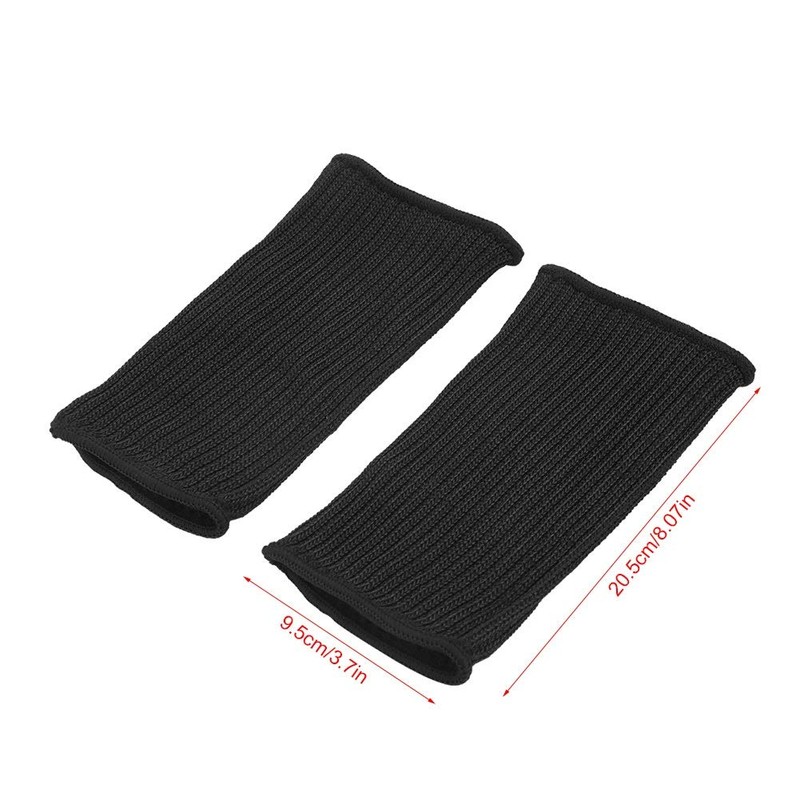 VOBOR Forearm Protection, Black Anti-Cut Arm Guard for Glass Making,