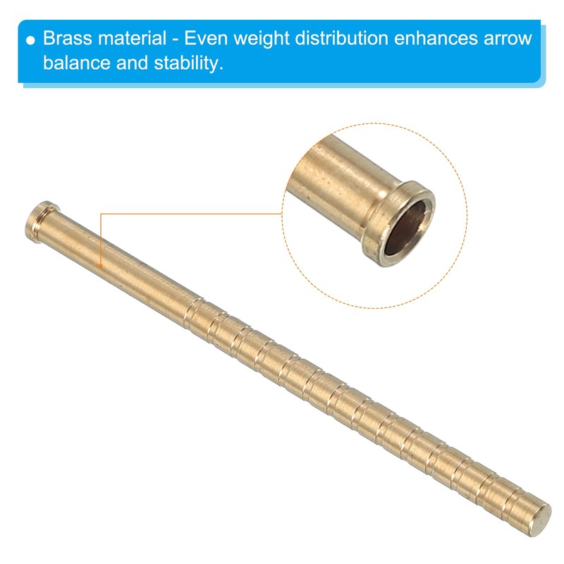 PATIKIL 350 Grain Archery Arrow Brass Insert, 12 Packs Insert