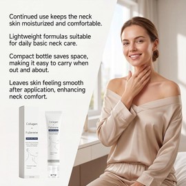 Crema Masajeadora De Colágeno Multipéptido Para El Cuello. (4PCS) Crema Reafirmante Avanzada, Crema Hidratante Antiarrugas, Ingredientes Naturales Adecuados Para Todo Tipo De Pieles.