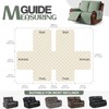 KinCam Waterproof Loveseat Recliner Cover, Non-Slip Reclining Couch Covers for