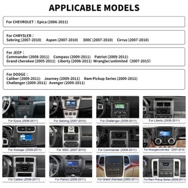 [4+64G] Android 15 Car Stereo for Jeep Wrangler JK 2007-2018/Compass/Patriot&Chrysler/Dodge RAM Charger,7 Inch Car Radio with Wireless Carplay&Android Auto|Bluetooth 5.0 FM/RDS WiFi GPS EQ SWC