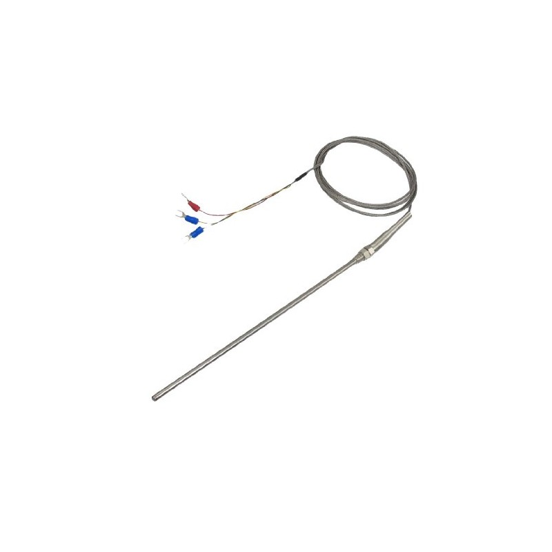 Sourcingmap 2M Wire Temprature Sensor Thermocouple Probe PT100 200mm x