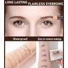 Sumeitang 12 Pcs Light Brown Eyebrow Pencil Set, Pull Cord